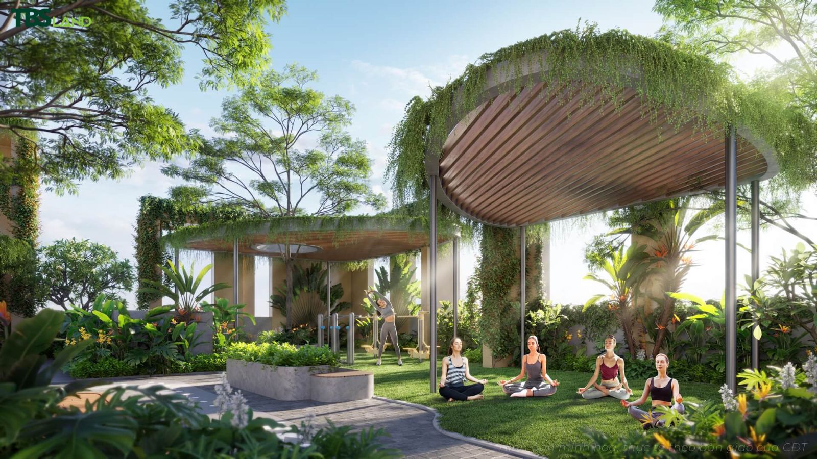 Vườn thiền ngoài trời tại dự án Green Skyline