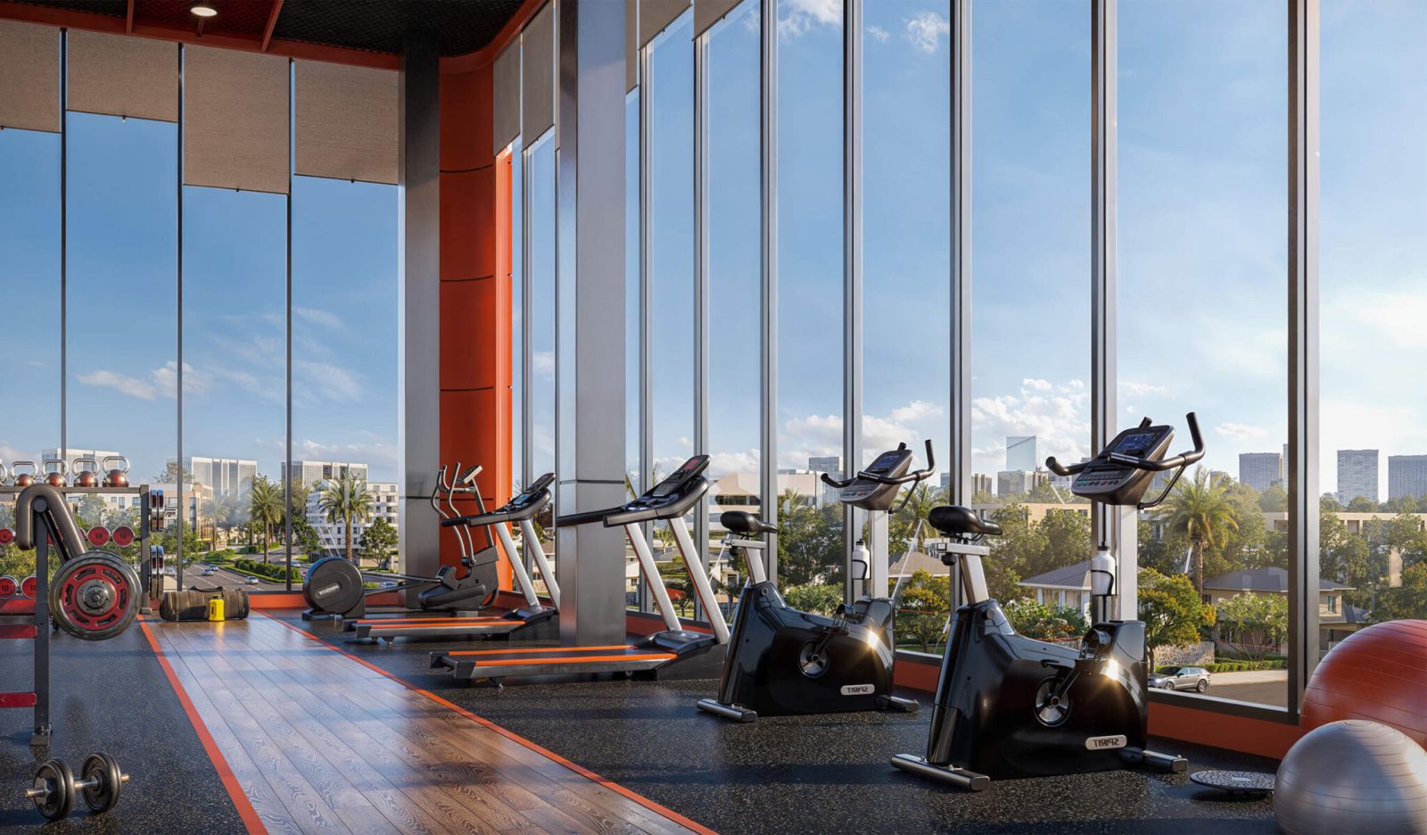 Phòng Gym cao cấp bên trong dự án Green Skyline